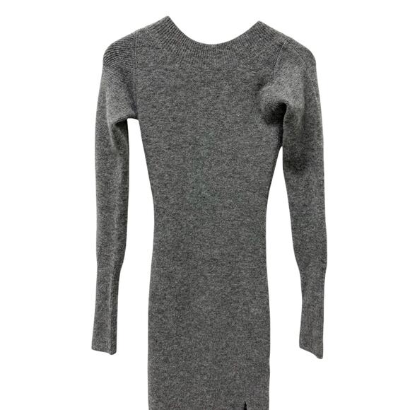NWT AllSaints Sedona Midi Dress‎ Wool Alpaca Charcoal Grey Women’s Size Medium - Picture 5 of 12